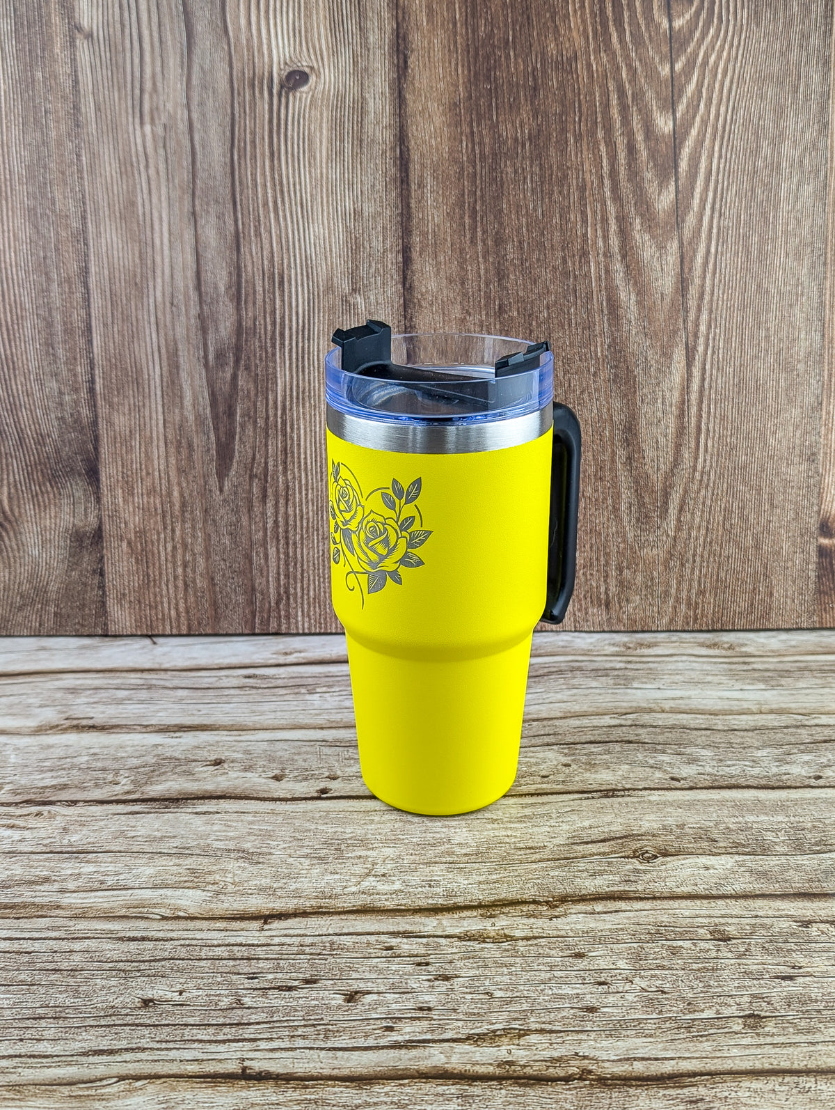 20oz handled Rose Heart design - A & C Creative Concoctions