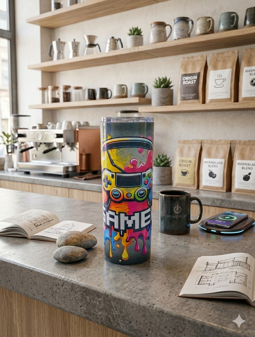 Gamer 20oz Skinny Tumbler
