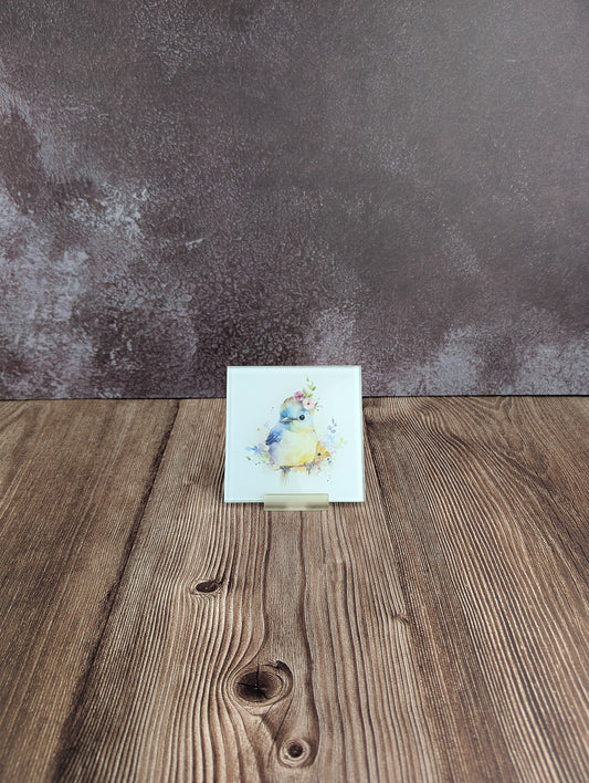 Watercolour animals - glass coasters - A & C Creative Concoctions