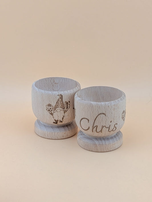 Blank Wooden Egg Cups - A & C Creative Concoctions