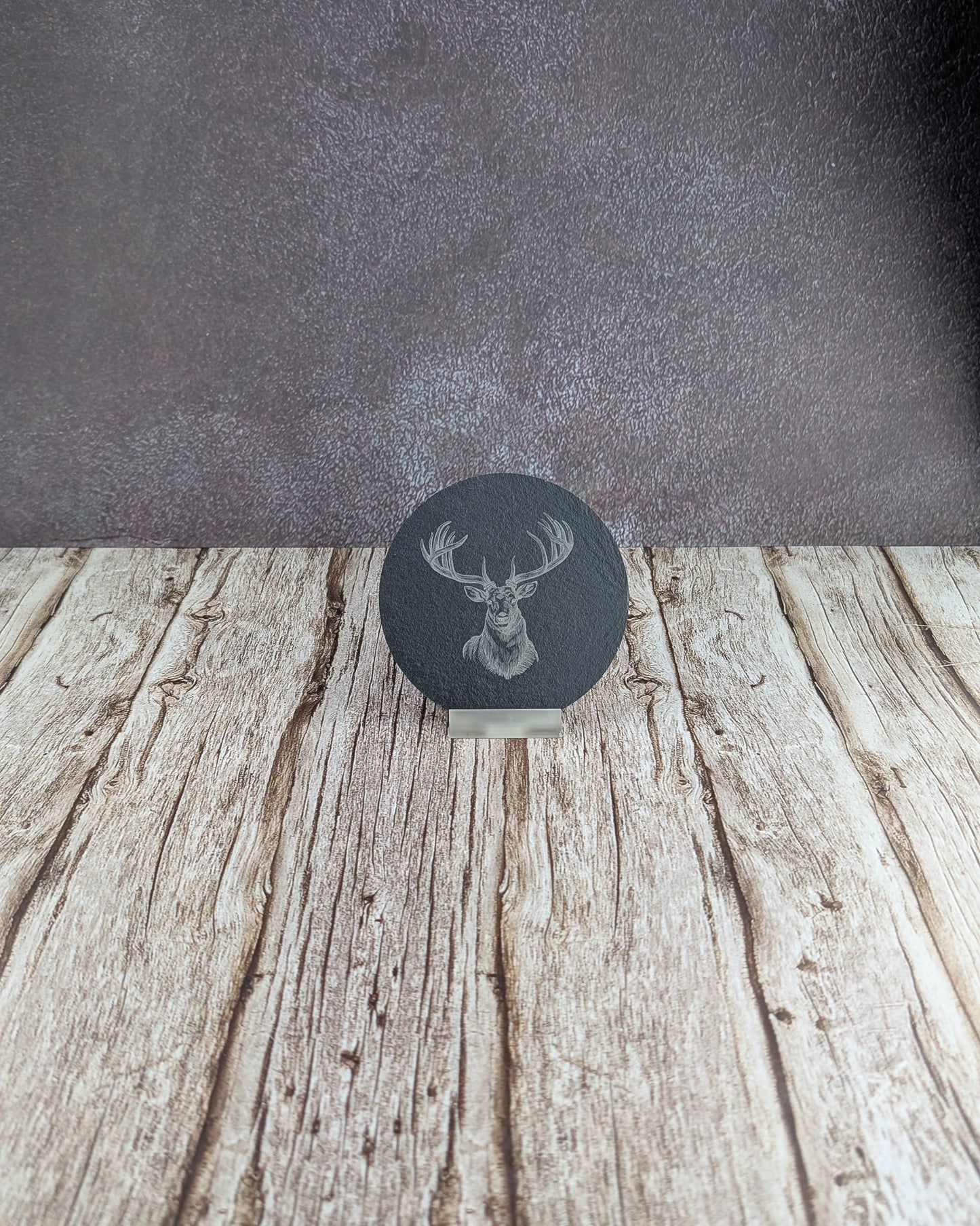 Stag Slate Coaster - A & C Creative Concoctions