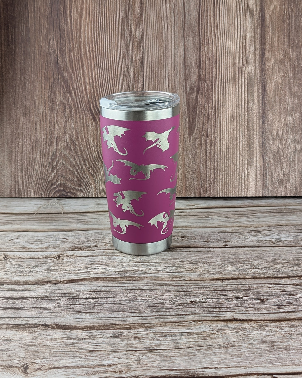 20oz Pink Dragon wrap - A & C Creative Concoctions