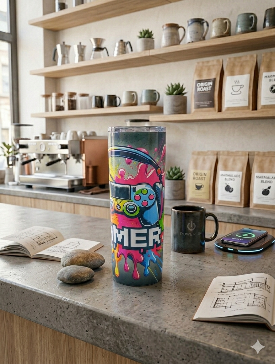 Gamer 20oz Skinny Tumbler