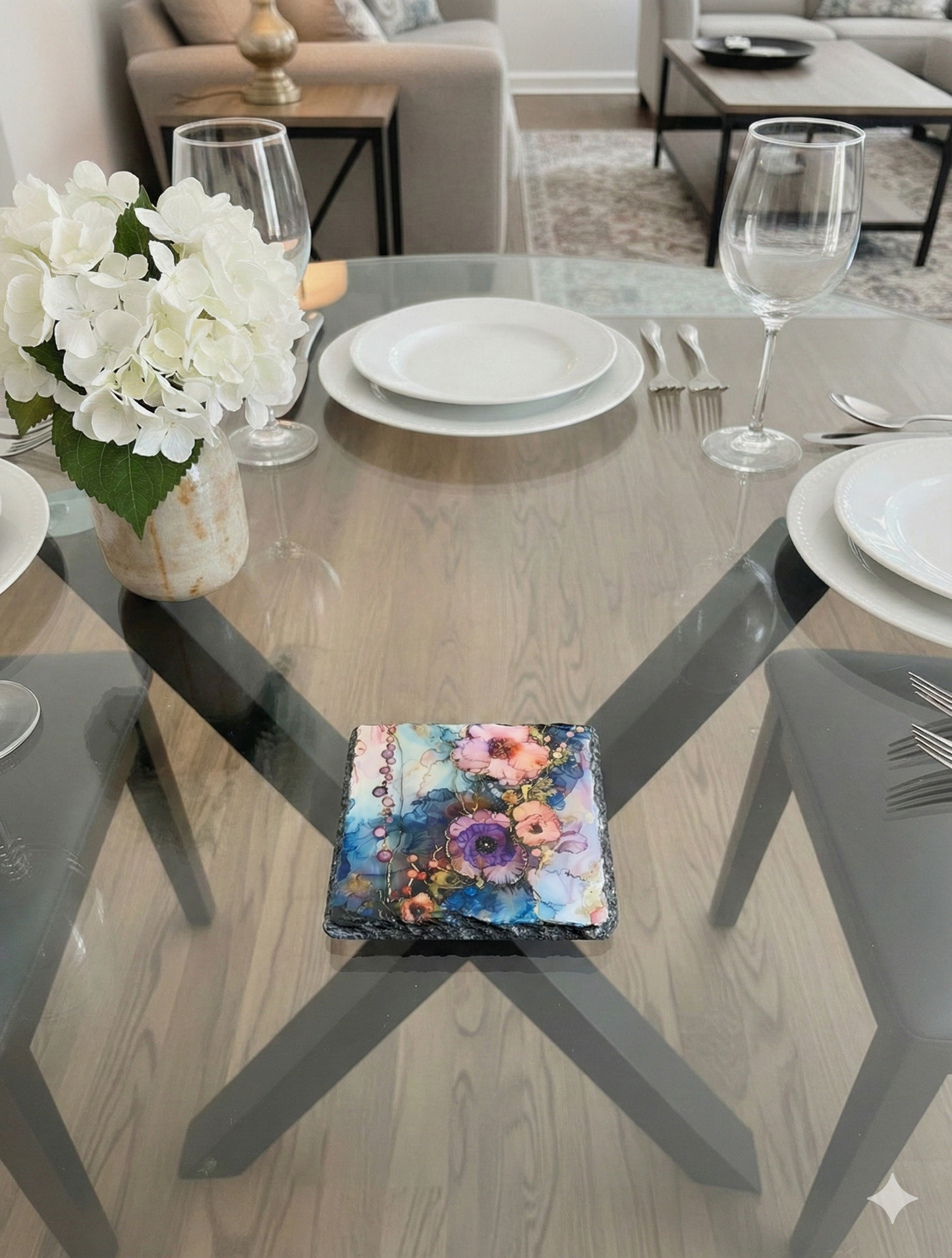 Watercolour Flowers Coaster