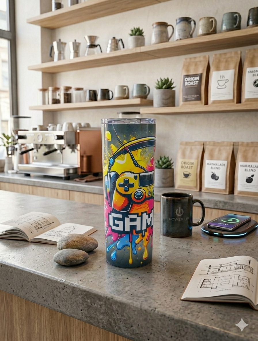 Gamer 20oz Skinny Tumbler