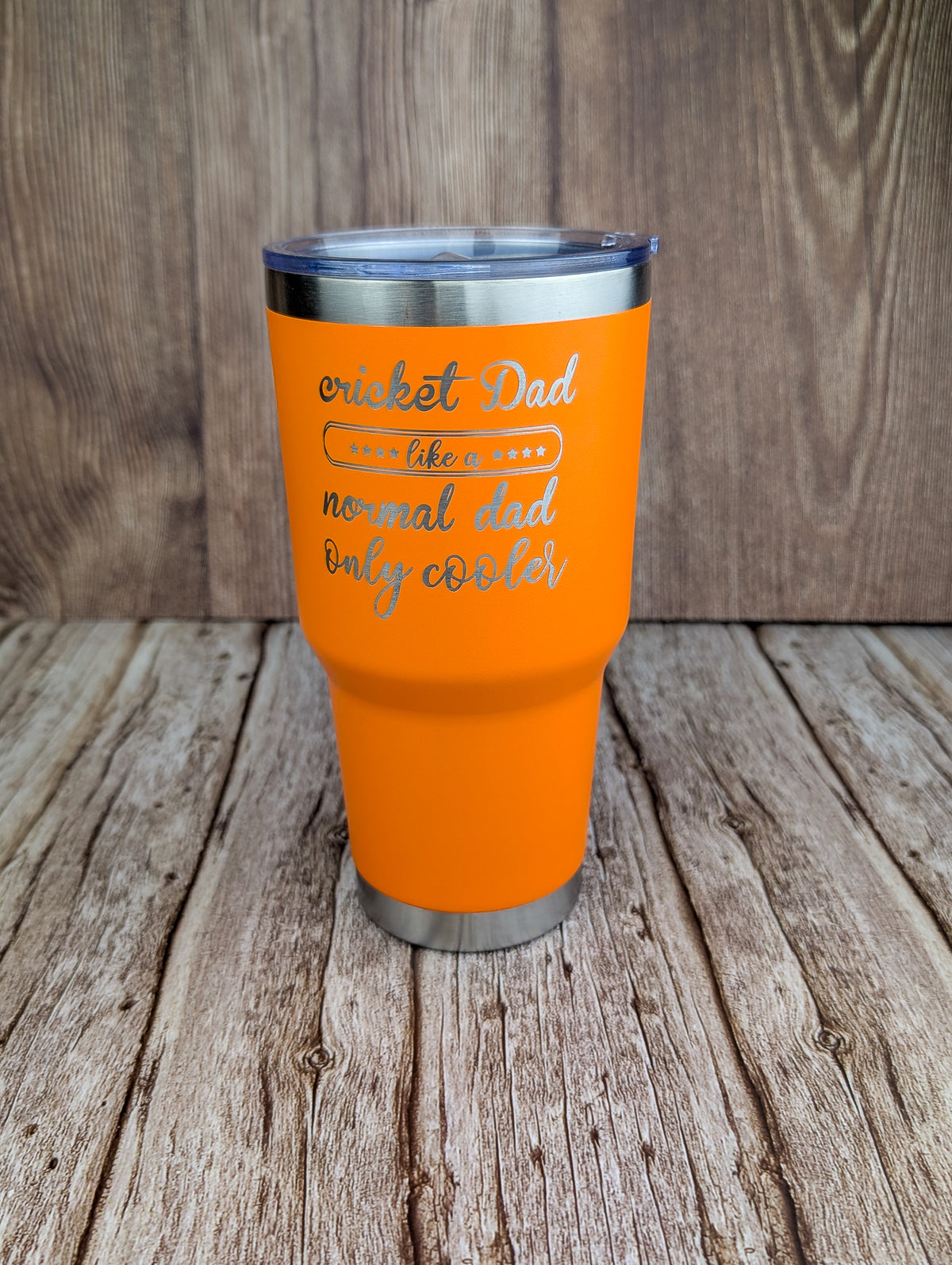 Cricket Dad Orange 30oz Tumbler - A & C Creative Concoctions