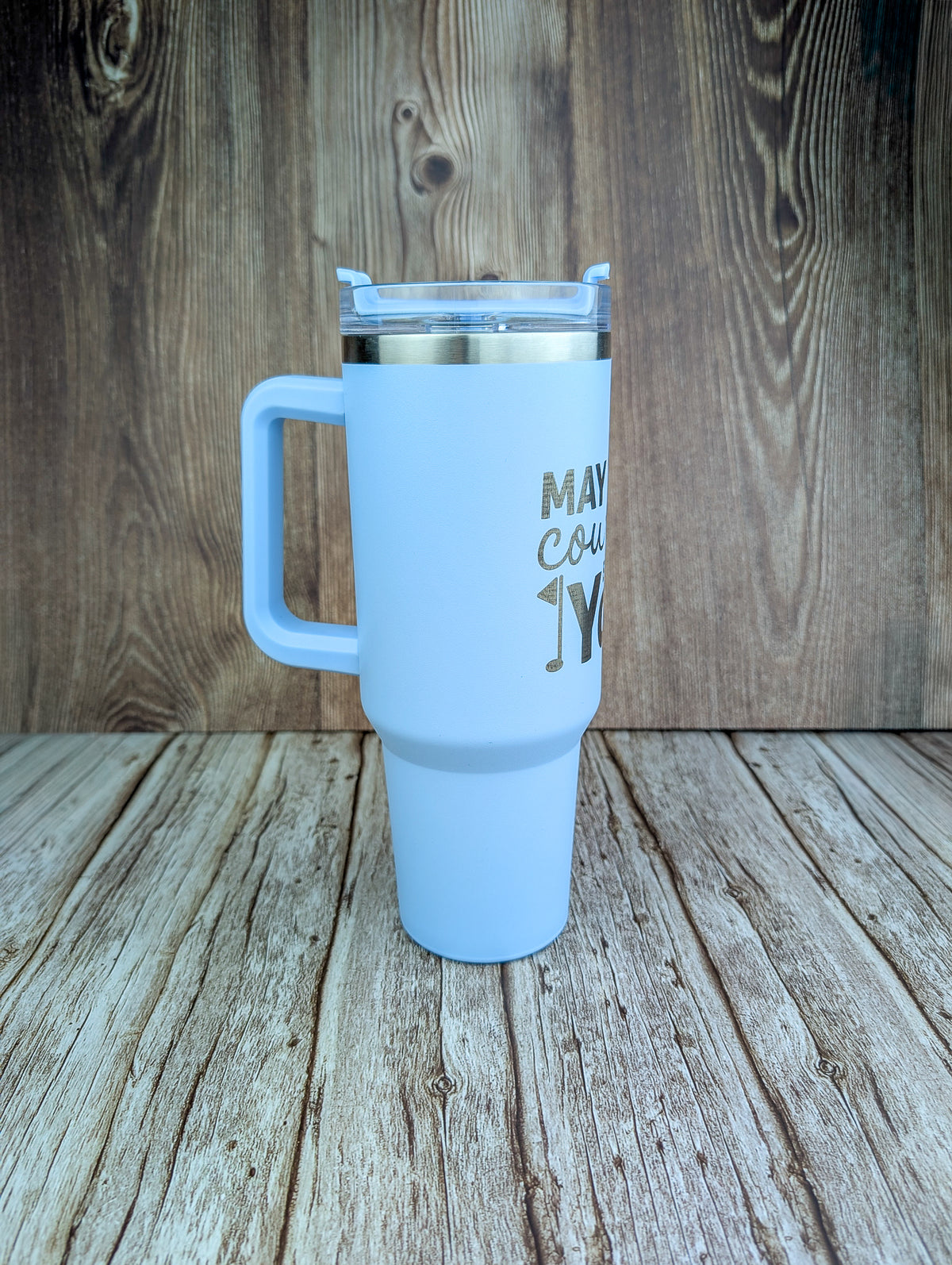 May the Course be with you Light Blue 40oz Tumbler - A & C Creative Concoctions