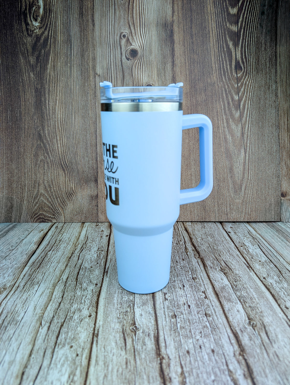 May the Course be with you Light Blue 40oz Tumbler - A & C Creative Concoctions