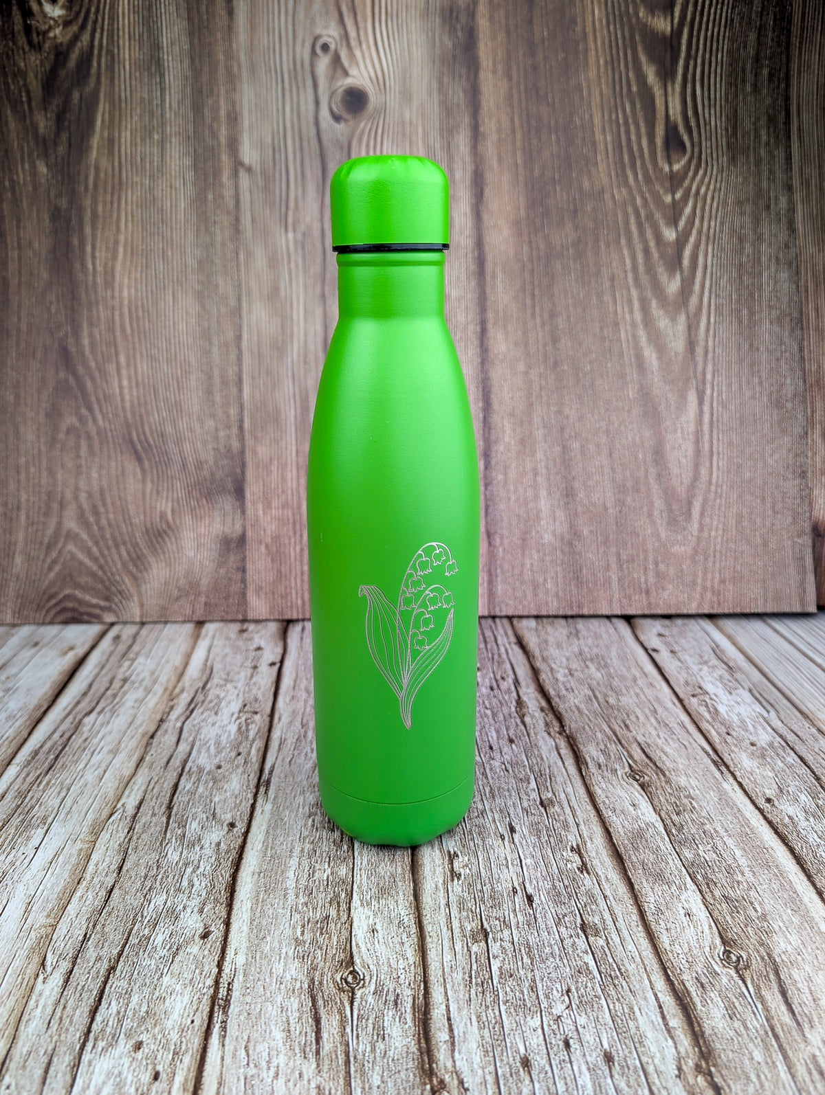 500ml Green Bottle Floral - A & C Creative Concoctions