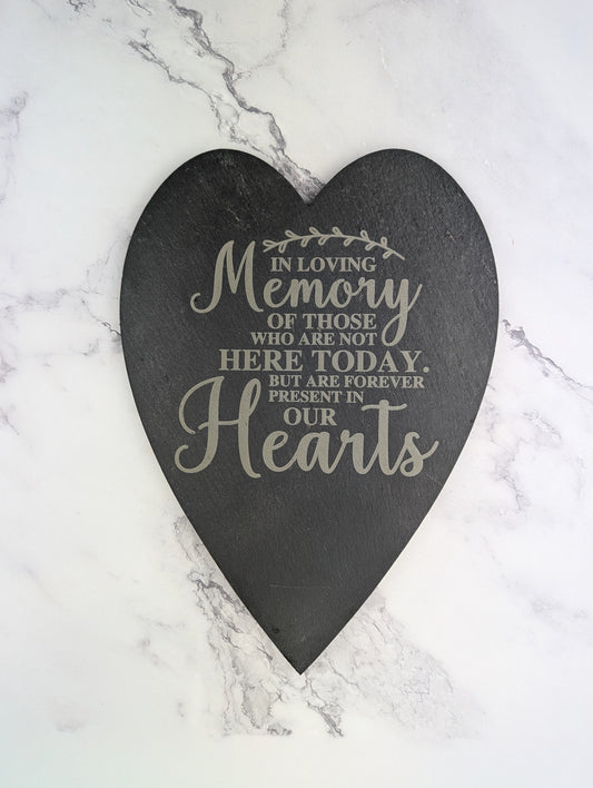 Slate Heart Memorial - A & C Creative Concoctions