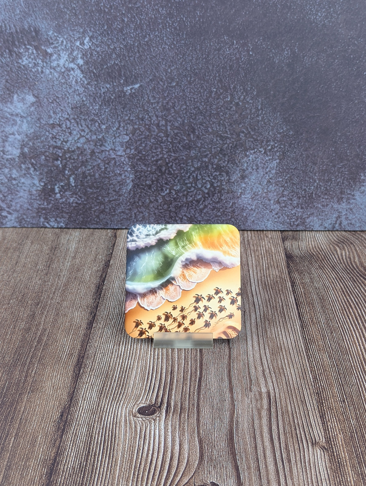 Turtles on the beach Board Coaster - A & C Creative Concoctions