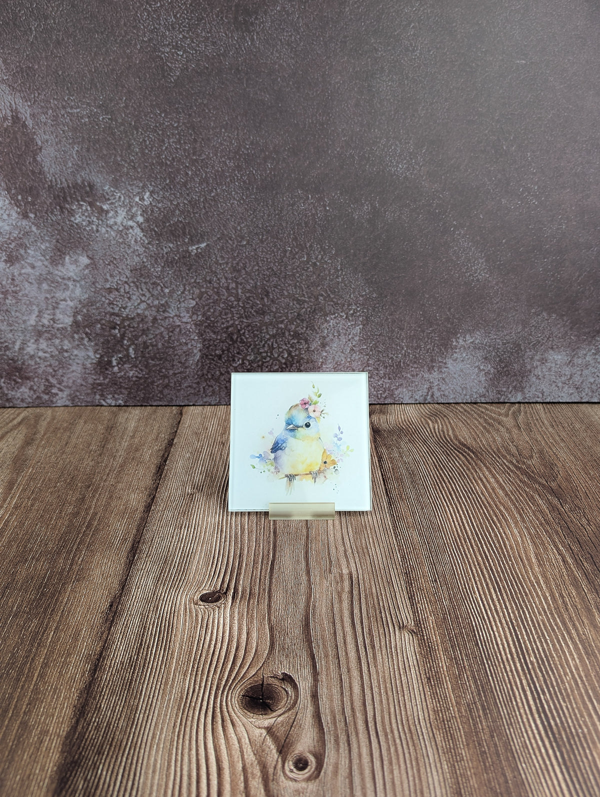 Watercolour animals - glass coasters - A & C Creative Concoctions
