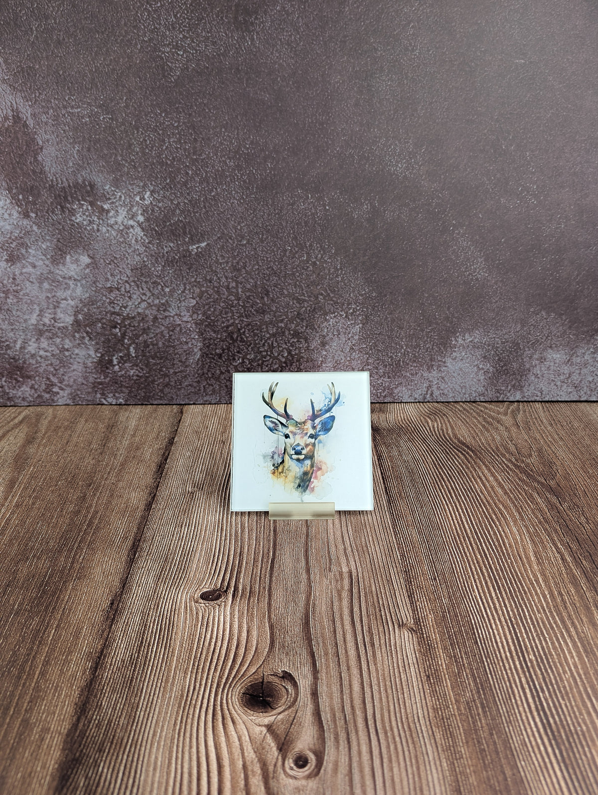 Watercolour animals - glass coasters - A & C Creative Concoctions
