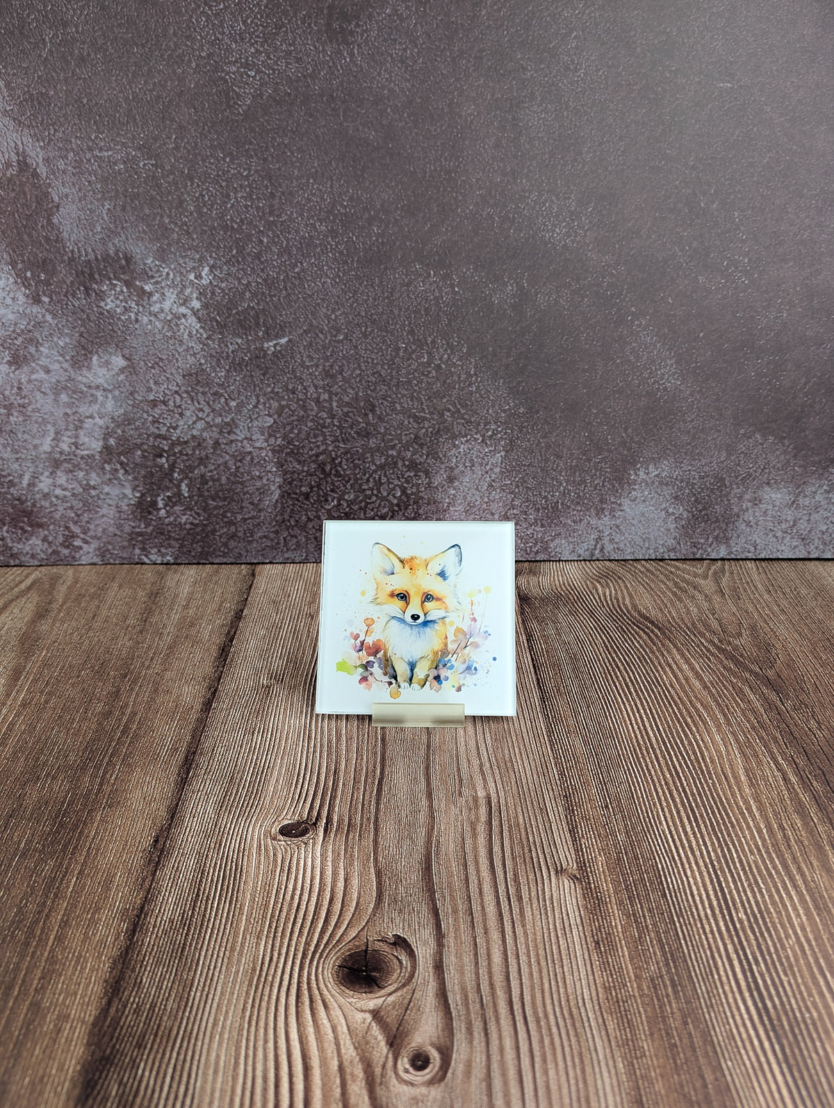 Watercolour animals - glass coasters - A & C Creative Concoctions