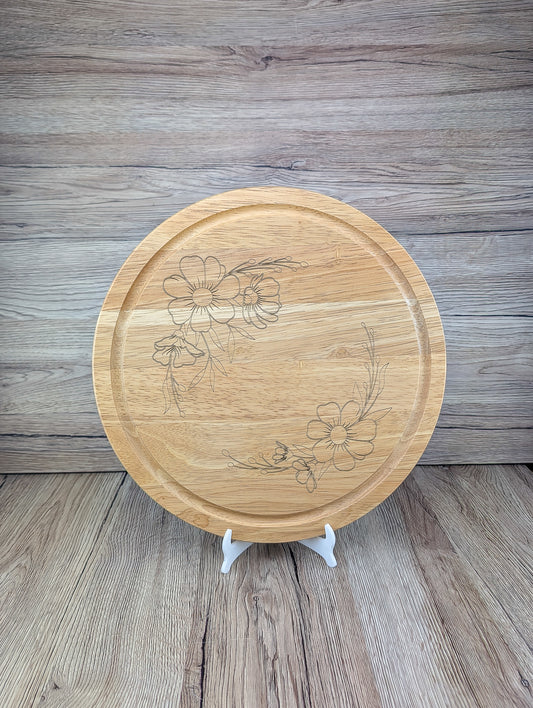 Floral Cutting board - A & C Creative Concoctions