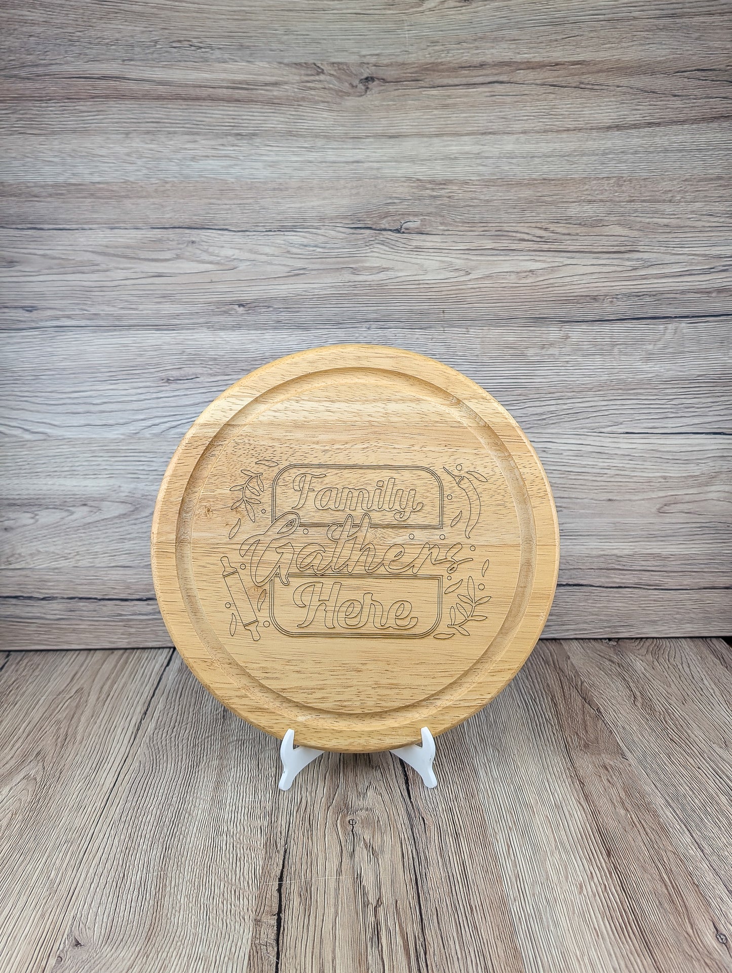 Family Gather Here Cutting board - A & C Creative Concoctions