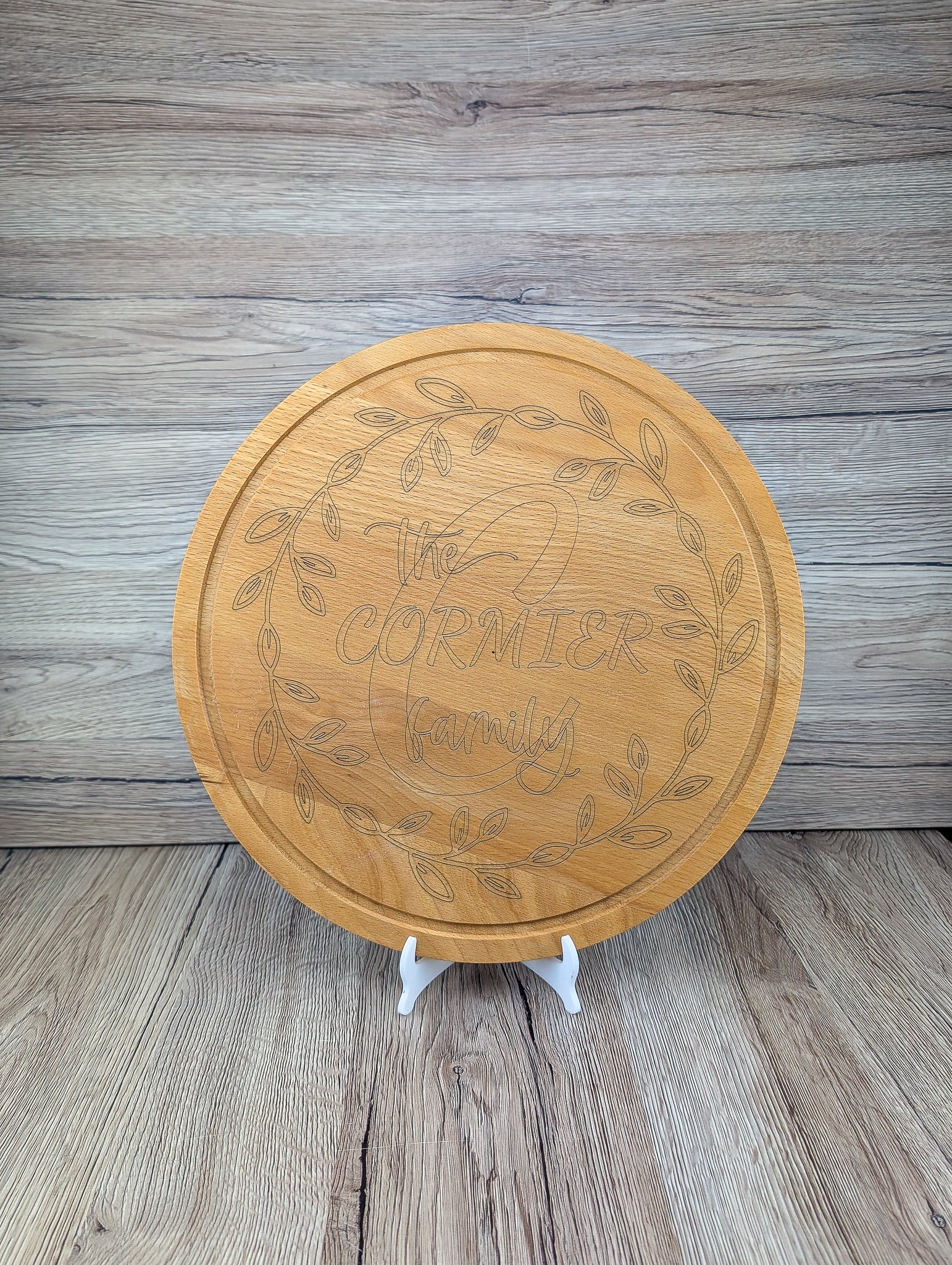 Family Name cutting board - A & C Creative Concoctions