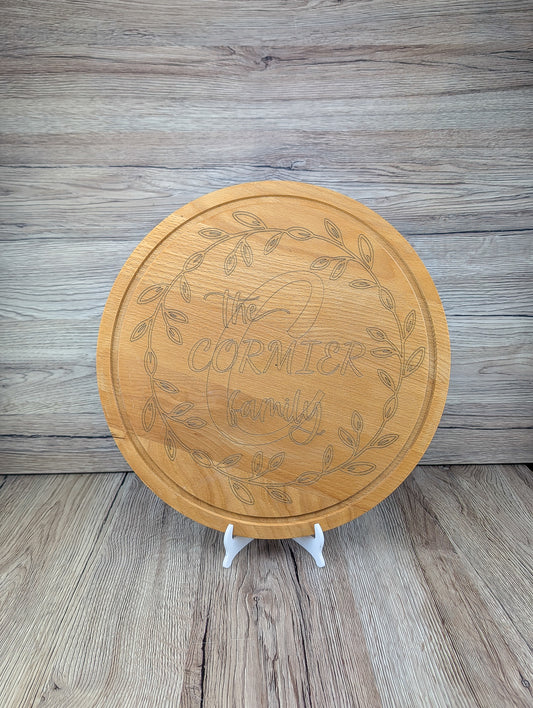 Family Name cutting board - A & C Creative Concoctions