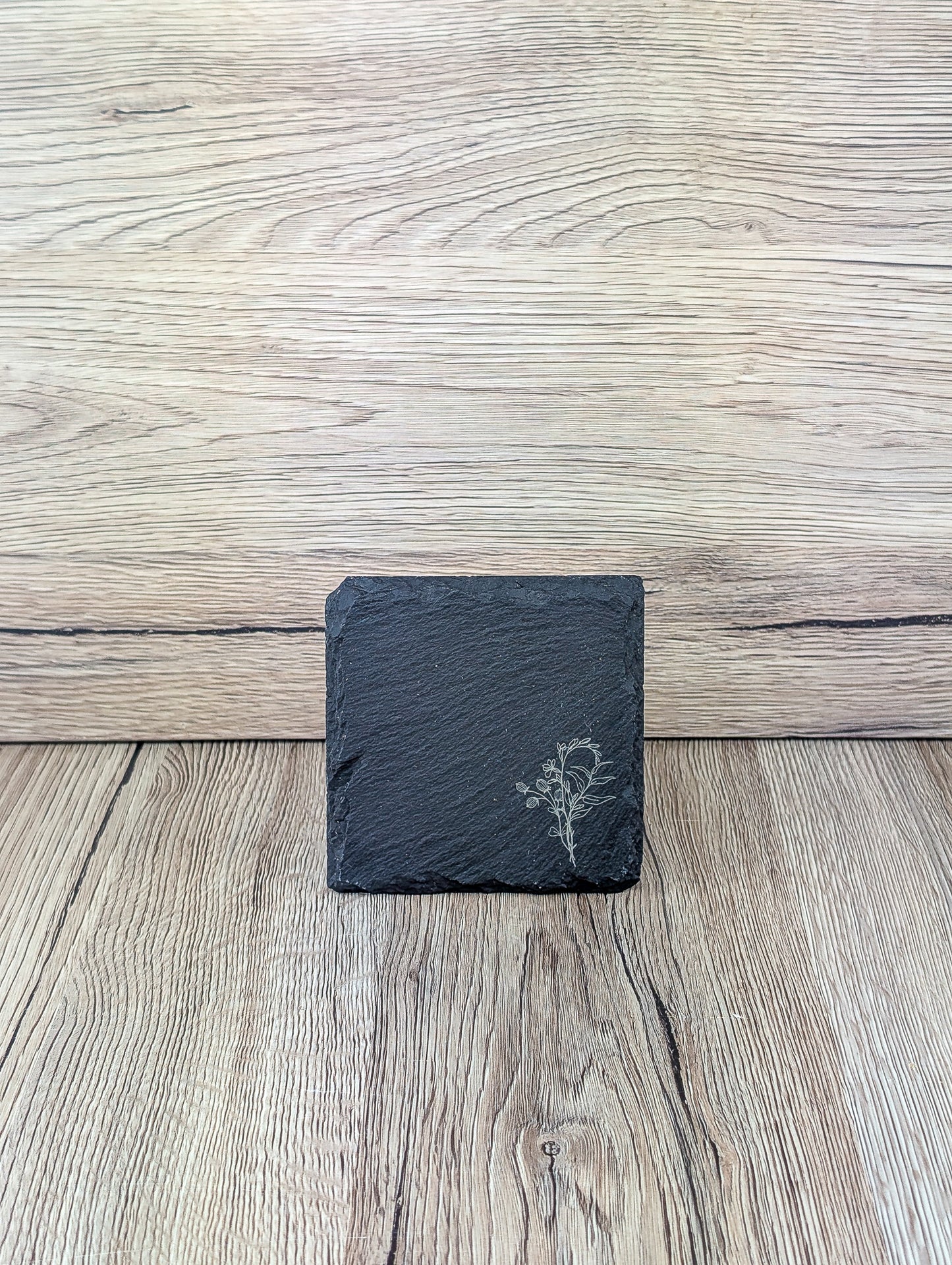 Slate Placemat & Coaster Set Floral - A & C Creative Concoctions