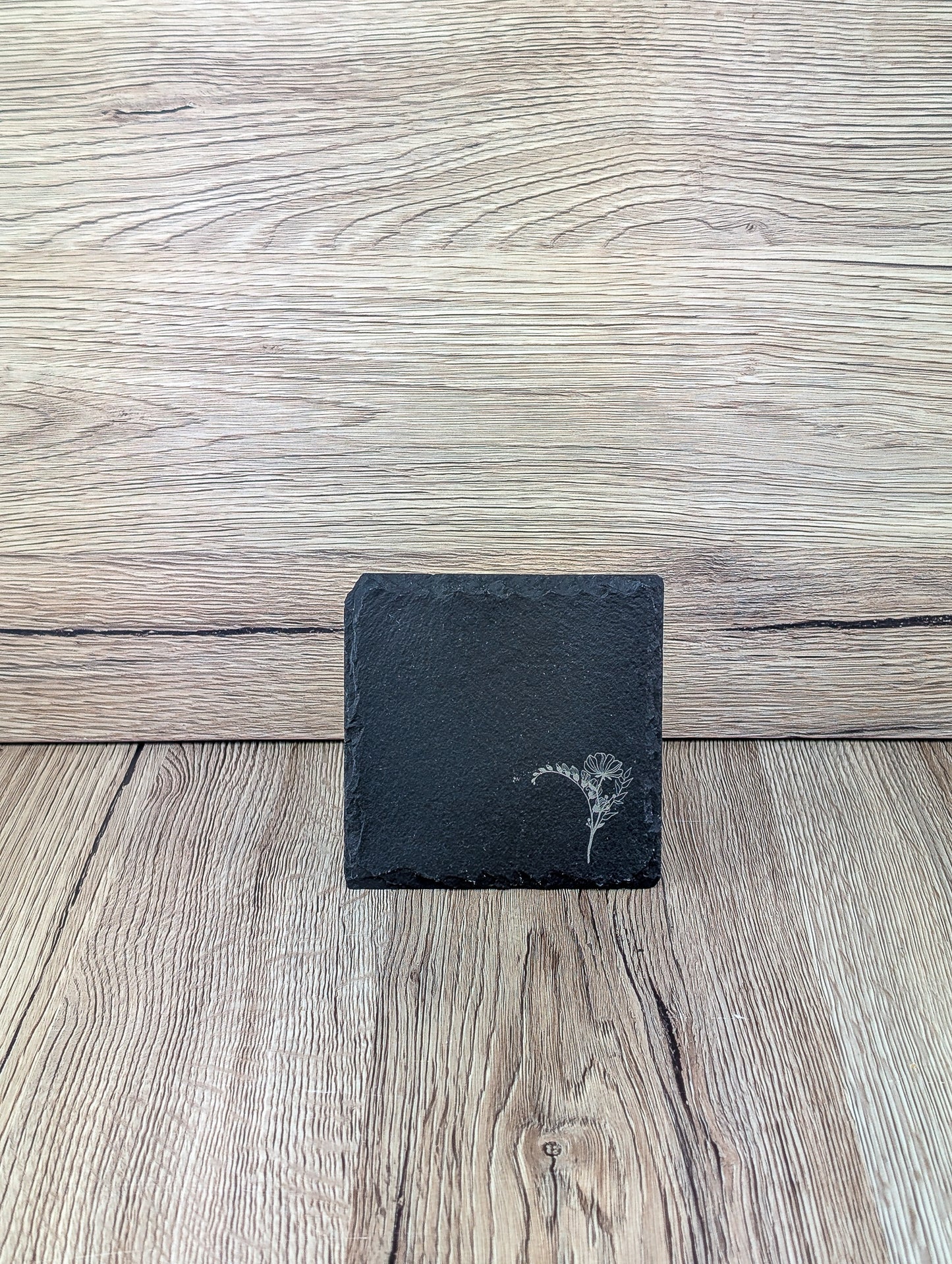 Slate Placemat & Coaster Set Floral - A & C Creative Concoctions