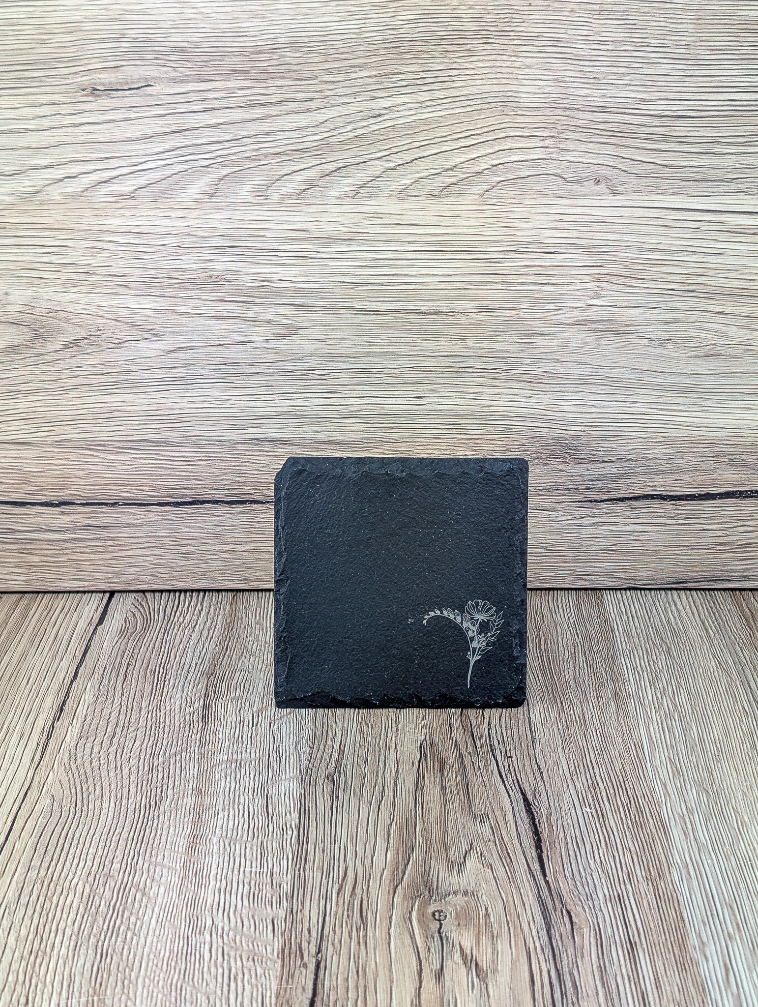 Slate Placemat & Coaster Set Floral - A & C Creative Concoctions