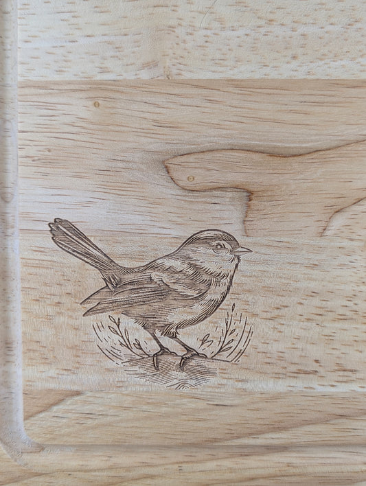 Blue Tit  Rectangle Cutting Board - A & C Creative Concoctions