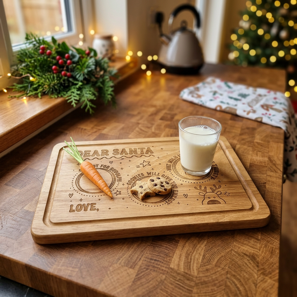 Dear Santa board festive scene